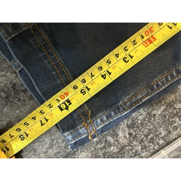 Free People Denim Skirt Size Large Blue Mini Straight Boho Jean Stretchy Zip - Picture 6 of 6